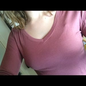 long sleeve pink shirt